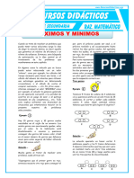 Problemas Con Máximos y Mínimos para Quinto de Secundaria