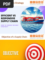 Supply Chain Strategy - How To Choose Between Efficient and Responsive Strategy With Examples