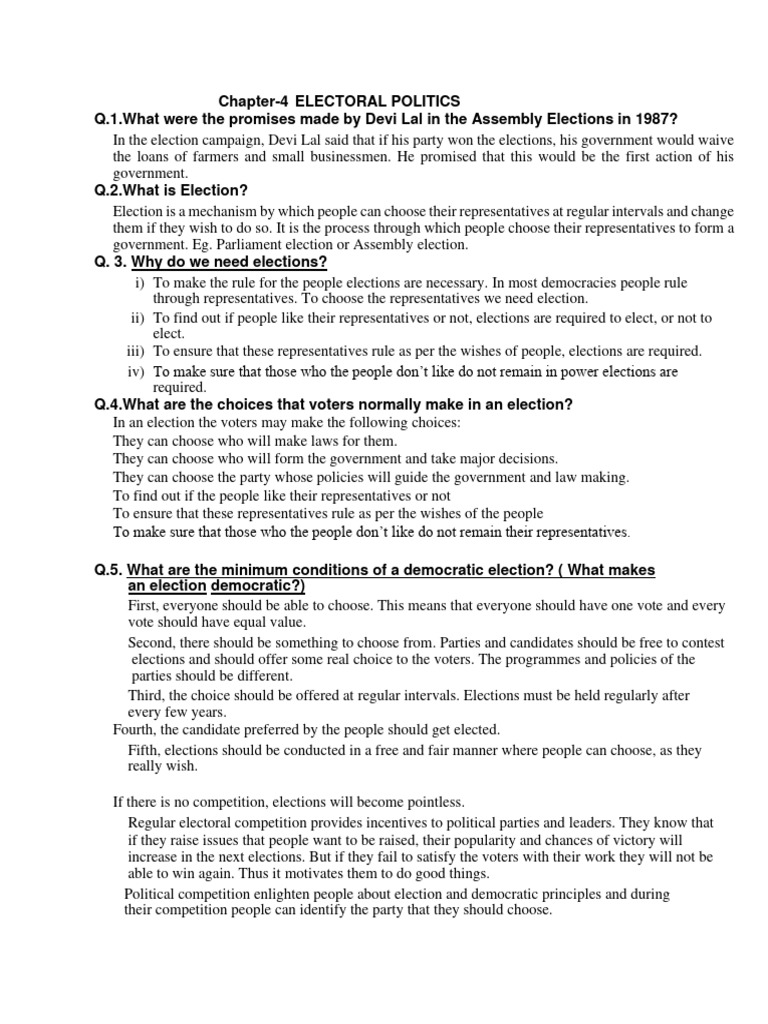 Understanding Electoral Politics in India | PDF | Elections | Voting