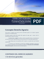 DERECHO AGRARIO UNIDAD I. 1a. Parte