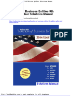 Dwnload Full Taxation of Business Entities 5th Edition Spilker Solutions Manual PDF