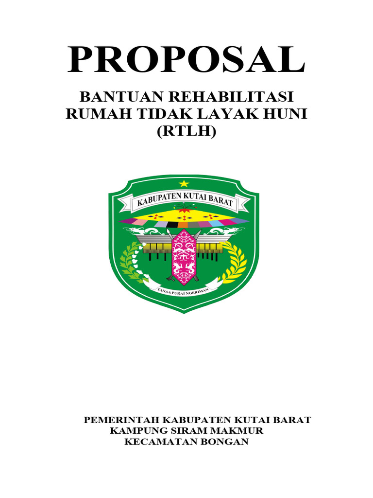 Proposal RTLH Kampung Siram Makmur | PDF