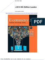 Dwnload Full Ecommerce 2013 9th Edition Laudon Test Bank PDF