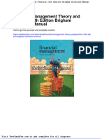 Financial Management Theory and Practice 13th Edition Brigham Solutions Manual