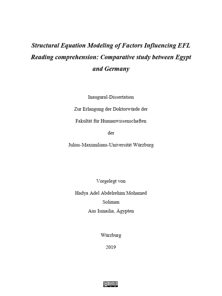 Structural Equation Modeling of Factors Influencin | PDF | Second ...