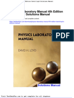 Dwnload Full Physics Laboratory Manual 4th Edition David Loyd Solutions Manual PDF