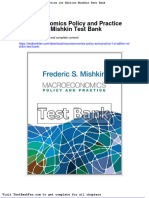 Dwnload Full Macroeconomics Policy and Practice 1st Edition Mishkin Test Bank PDF