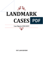 Law Review Landmark Cases Case Digests 2018 2019