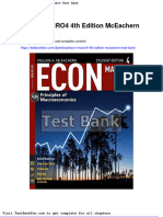 Dwnload Full Econ Macro4 4th Edition Mceachern Test Bank PDF