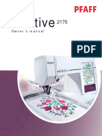 Pfaff Creative 2170 Sewing Machine Instruction Manual