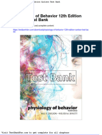 Dwnload Full Physiology of Behavior 12th Edition Carlson Test Bank PDF