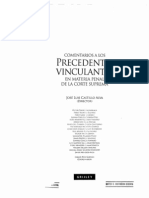 Comentarios a Los Precedentes Vinculantes en Materia Penal -Castillo Alva j