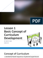 Ece 302 Lesson 1 Basic Concept of Curriculum Development