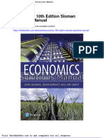 Dwnload Full Economics 10th Edition Sloman Solutions Manual PDF