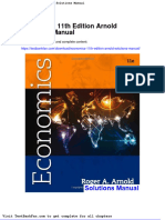 Dwnload Full Economics 11th Edition Arnold Solutions Manual PDF