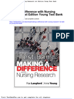 Dwnload Full Making A Difference With Nursing Research 1st Edition Young Test Bank PDF