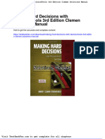 Dwnload Full Making Hard Decisions With Decisiontools 3rd Edition Clemen Solutions Manual PDF
