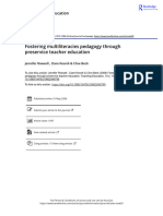 Fostering multiliteracies pedagogy through preservice teacher education