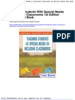 Dwnload Full Teaching Students With Special Needs in Inclusive Classrooms 1st Edition Bryant Test Bank PDF