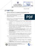 DM No. 108, S. 2023. Revised Checklist of Documentary Requirements Form