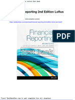 Dwnload full Financial Reporting 2nd Edition Loftus Test Bank pdf