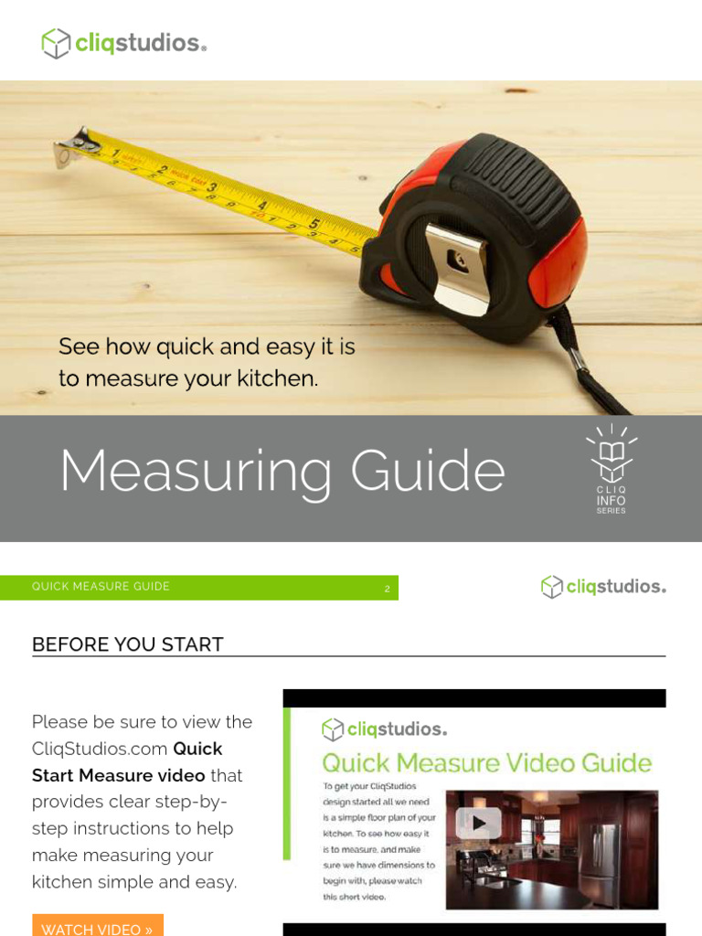 Quick Kitchen Measuring Guide | PDF | Career & Growth