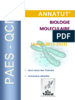 PACES-QCM Biologie Moléculaire 2012-2013