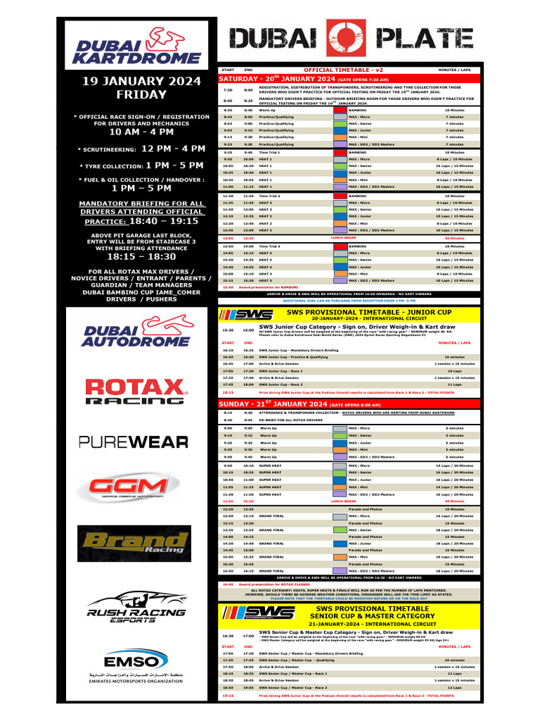 2024 Dubai O Plate Timetable v2 PDF