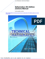 Dwnload Full Technical Mathematics 4th Edition Peterson Solutions Manual PDF