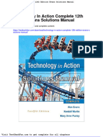 Dwnload Full Technology in Action Complete 12th Edition Evans Solutions Manual PDF