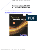 Dwnload Full Technical Communication With 2016 Mla Update 11th Edition Markel Test Bank PDF