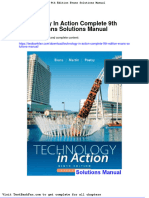 Dwnload Full Technology in Action Complete 9th Edition Evans Solutions Manual PDF