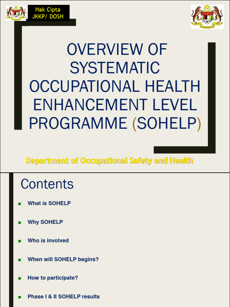 SOHELP: Enhancing Workplace Safety | PDF | Occupational Hygiene ...