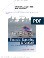 Dwnload Full Financial Statement Analysis 13th Edition Gibson Test Bank PDF