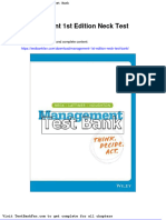 Dwnload Full Management 1st Edition Neck Test Bank PDF