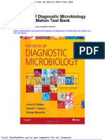 Dwnload Full Textbook of Diagnostic Microbiology 4th Edition Mahon Test Bank PDF