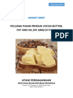 Peluang Pasar Produk Cocoa Butter,: Fat and Oil (Hs 1804) Di Italia