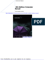 Dwnload Full Economics 9th Edition Colander Solutions Manual PDF