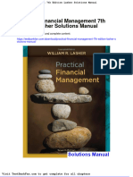 Dwnload Full Practical Financial Management 7th Edition Lasher Solutions Manual PDF