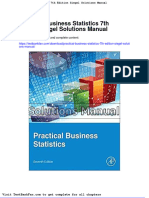 Dwnload Full Practical Business Statistics 7th Edition Siegel Solutions Manual PDF