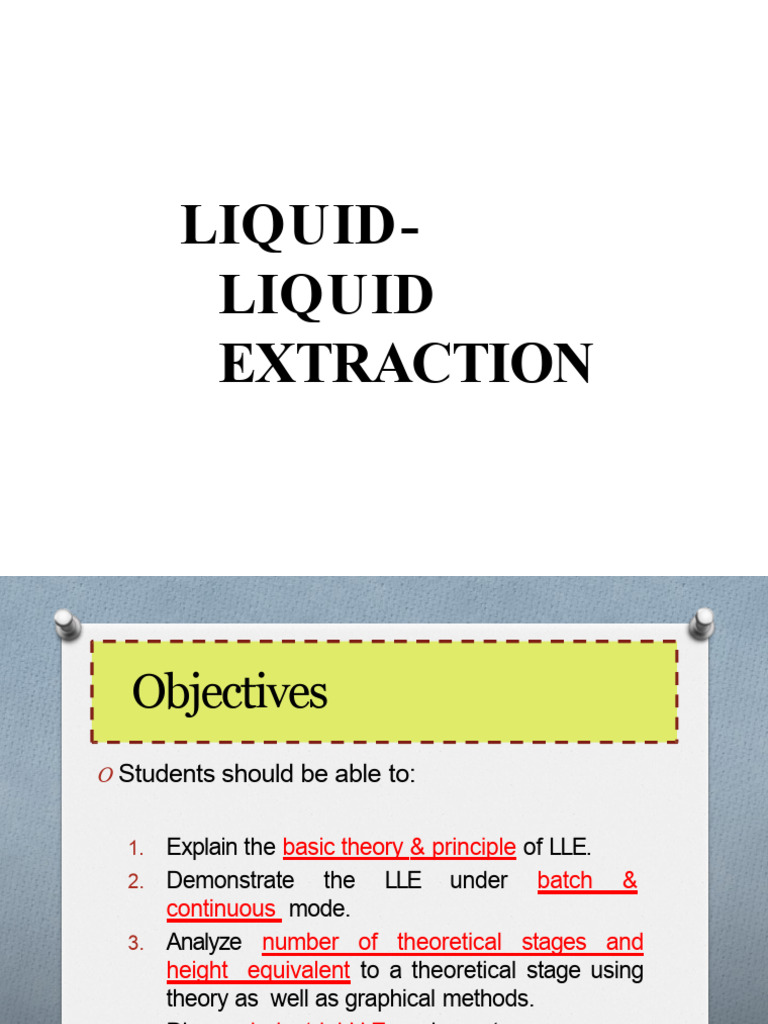 Liquid Liquid Extraction | PDF