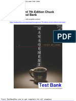 Dwnload full Management 7th Edition Chuck Williams Test Bank pdf