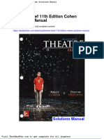 Dwnload Full Theatre Brief 11th Edition Cohen Solutions Manual PDF
