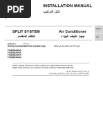 Installation Manual FCQ-EAVAK Series - English, Arabic