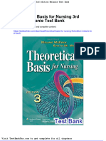 Dwnload Full Theoretical Basis For Nursing 3rd Edition Melanie Test Bank PDF