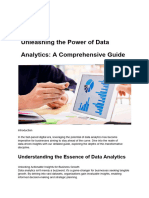 Unleashing The Power of Data Analytics - A Comprehensive Guide