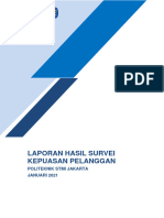 Laporan Hasil Survei Kepuasan Pelanggan Jan 2021