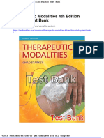 Dwnload Full Therapeutic Modalities 4th Edition Starkey Test Bank PDF