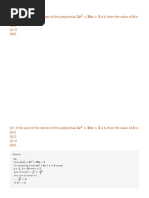 CBSE 10 Standard Maths - Mock Test 1