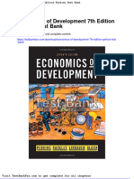 Dwnload Full Economics of Development 7th Edition Perkins Test Bank PDF